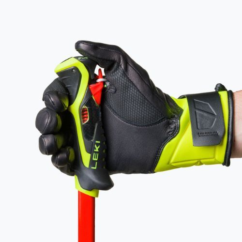 Kije narciarskie LEKI WCR SL 3D bright red/black/neon yellow