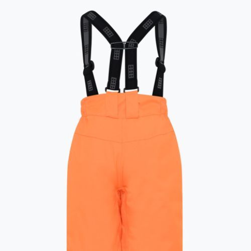 Spodnie narciarskie dziecięce LEGO Lwparaw 702 neon orange