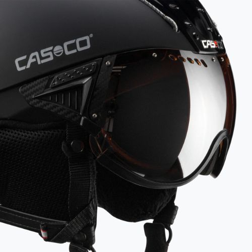Kask narciarski CASCO SP-2 Carbonic Visor black
