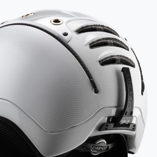 Kask narciarski CASCO SP-2 Visor Carbonic white