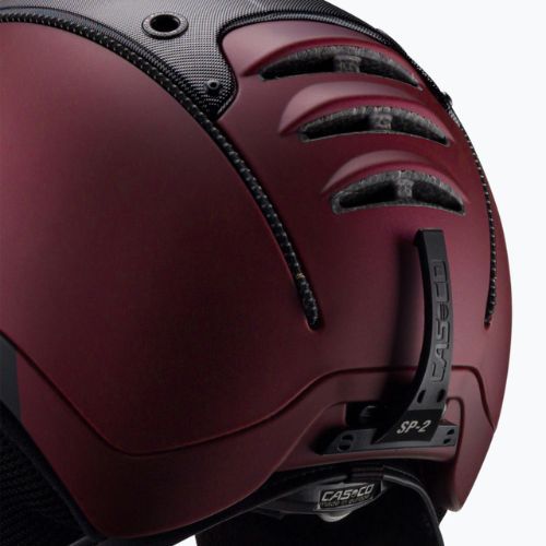 Kask narciarski CASCO SP-2 Visor Carbonic red