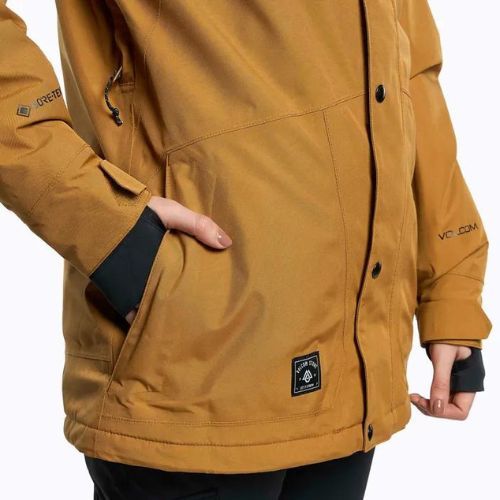 Kurtka snowboardowa damska Volcom Ell Ins Gore-Tex caramel