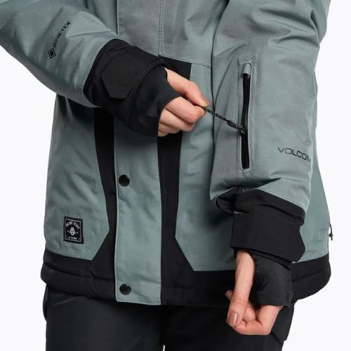Kurtka snowboardowa damska Volcom Ell Ins Gore-Tex green ash