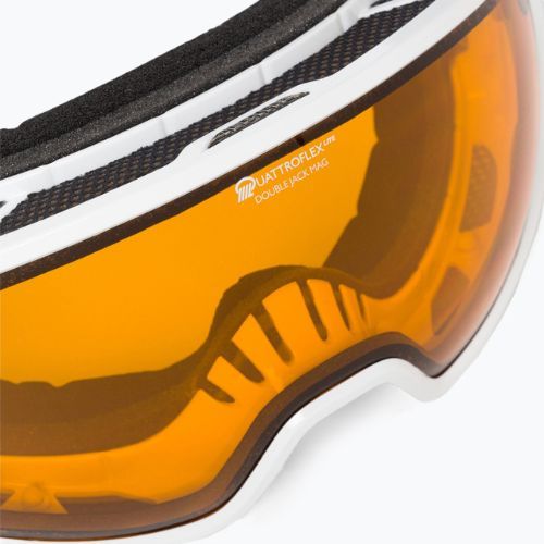 Gogle narciarskie Alpina Double Jack Mag Q-Lite white gloss/mirror black