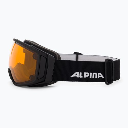 Gogle narciarskie Alpina Double Jack Mag Q-Lite black matt/mirror black