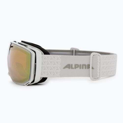 Gogle narciarskie Alpina Estetica Q-Lite pearlwhite gloss/mandarin sph