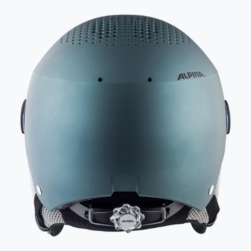 Kask narciarski Alpina Arber Visor Q-Lite petrol/green matt