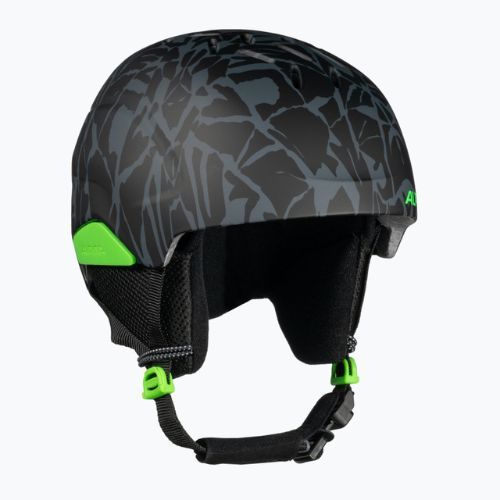 Kask narciarski dziecięcy Alpina Pizi black/green camo matt