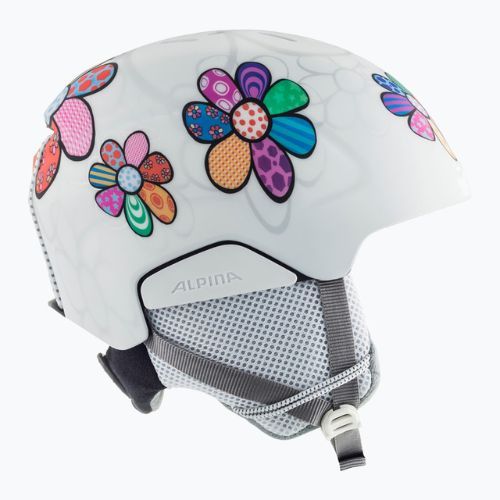 Kask narciarski dziecięcy Alpina Pizi patchwork/flower matt