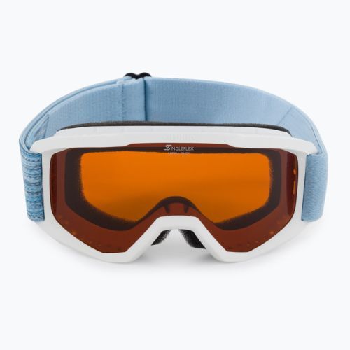 Gogle narciarskie dziecięce Alpina Piney white/ skyblue matt/ orange