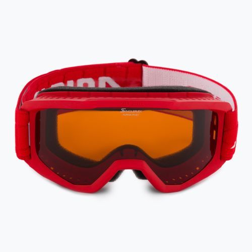 Gogle narciarskie dziecięce Alpina Piney red matt/orange