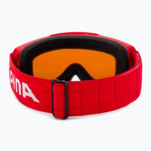 Gogle narciarskie dziecięce Alpina Piney red matt/ orange