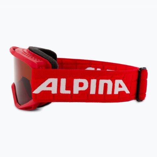 Gogle narciarskie dziecięce Alpina Piney red matt/ orange