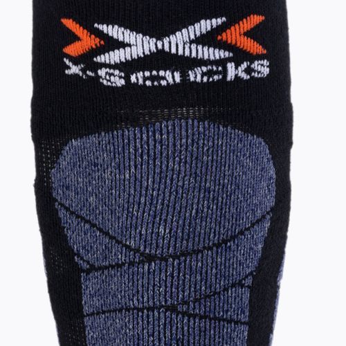 Skarpety narciarskie X-Socks Carve Silver 4.0 black/blue melange