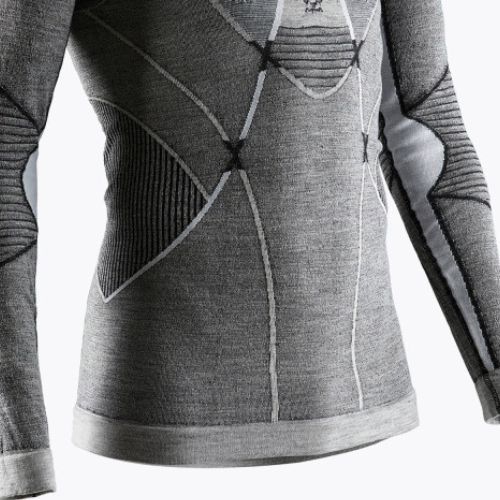 Longsleeve termoaktywny męski X-Bionic Apani 4.0 Merino black/grey/white