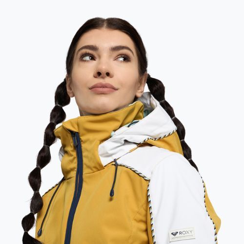 Kurtka snowboardowa damska ROXY Peak Chic Softshell honey
