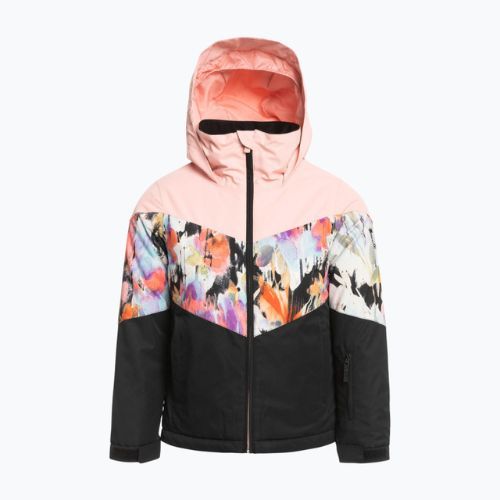 Kurtka snowboardowa dziecięca ROXY Whist true black tenderness