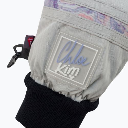Rękawice snowboardowe damskie ROXY Chloe Kim gray violet marble