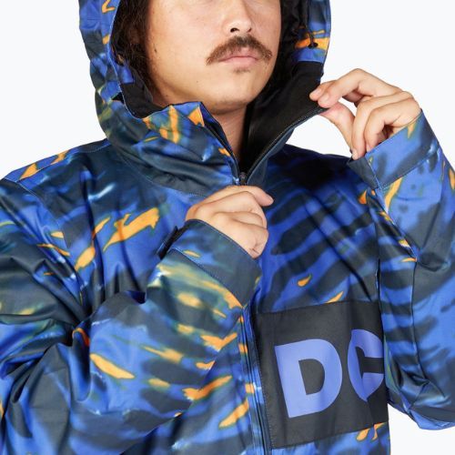 Kurtka snowboardowa męska DC Propaganda angled tie dye royal blue