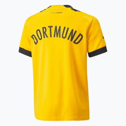 Koszulka piłkarska dziecięca PUMA BVB Home Jersey Replica cyber yellow