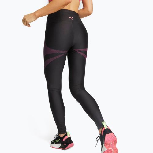 Legginsy treningowe damskie PUMA Eversculpt HW Full Tight puma black/sunset pink