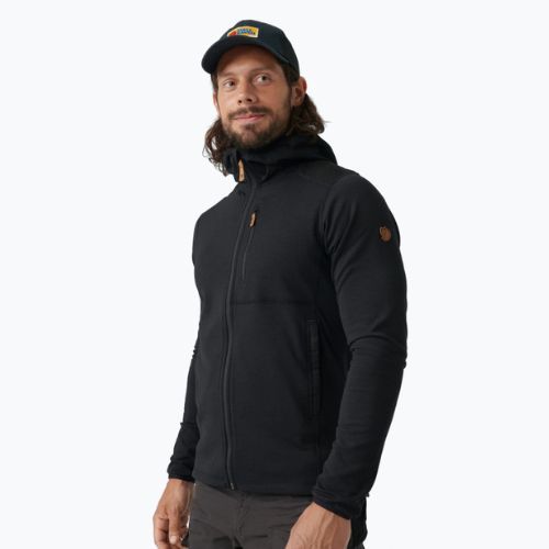 Bluza trekkingowa męska Fjällräven Keb Fleece Hoodie black