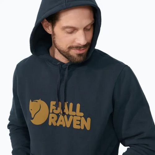 Bluza męska Fjällräven Logo Hoodie dark navy