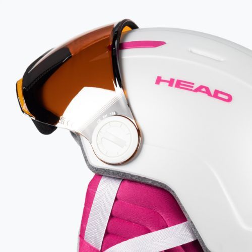 Kask narciarski dziecięcy HEAD Maja Visor Jr white