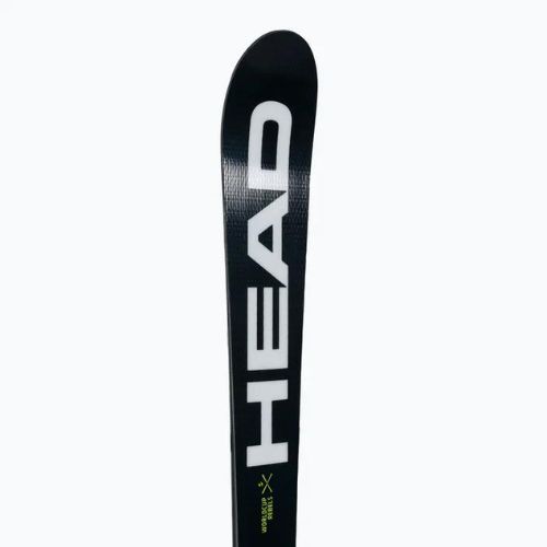 Narty zjazdowe dziecięce HEAD WC e.Race Team SW Jrs + wiązania Jrs 7.5 black/yellow