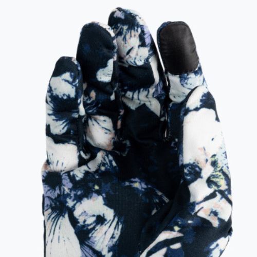 Rękawiczki multifunkcyjne damskie ROXY Hydrosmart Liner true black black flowers