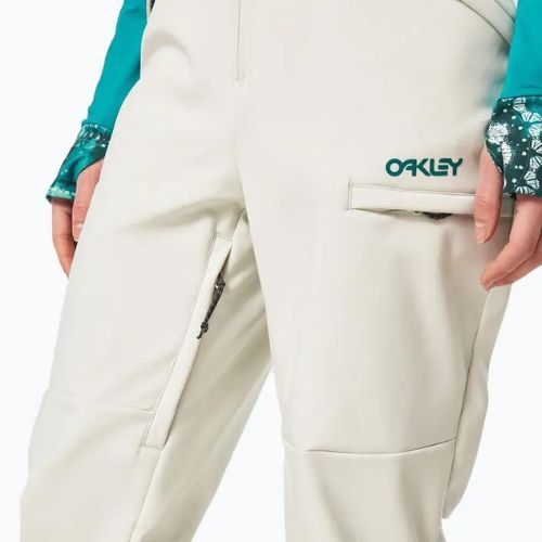 Spodnie snowboardowe damskie Oakley TC Dharma Softshell Bib arctic white