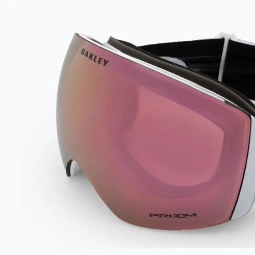 Gogle narciarskie Oakley Flight Deck L matte white/prizm rose gold iridium