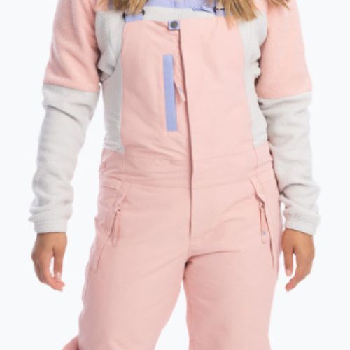 Spodnie snowboardowe damskie ROXY Chloe Kim Bib mellow rose