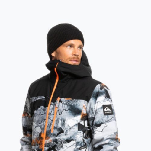 Kurtka snowboardowa męska Quiksilver Morton shocking orange paint the moun