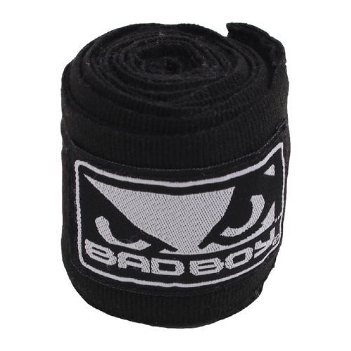 Bandaże bokserskie Bad Boy 300 cm black/white