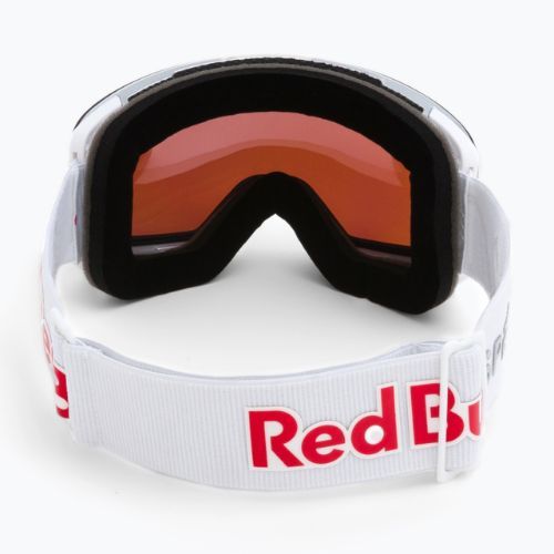 Gogle narciarskie Red Bull SPECT Magnetron Slick shiny silver/white/red blue mirror/dusk blue snow