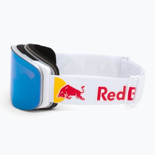 Gogle narciarskie Red Bull SPECT Magnetron Slick shiny silver/white/red blue mirror/dusk blue snow