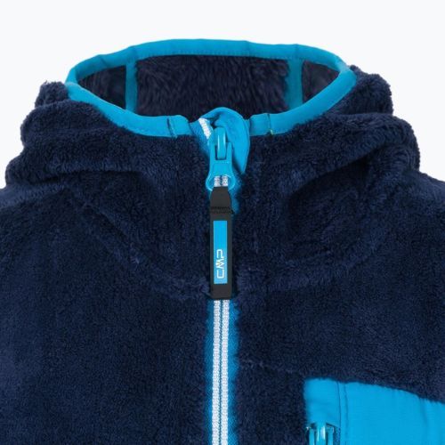 Bluza polarowa dziecięca CMP 31P1504 Fix Hood b.blue/danubio