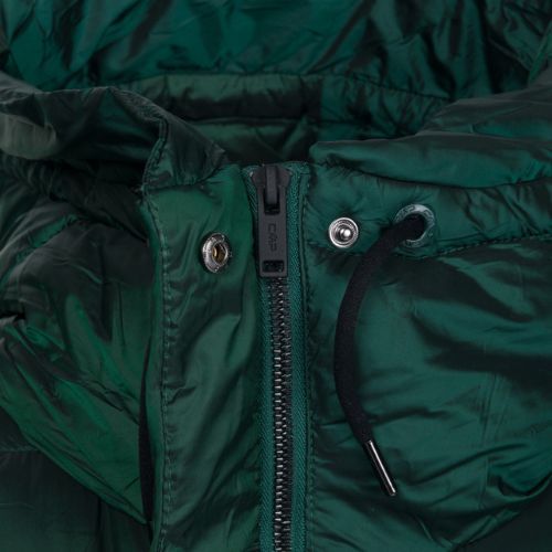 Płaszcz puchowy damski CMP Coat Fix Hood zielona 32K3136
