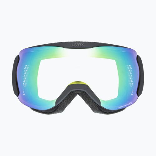 Gogle narciarskie UVEX Downhill 2100 V black mat/mirror green variomatic/clear