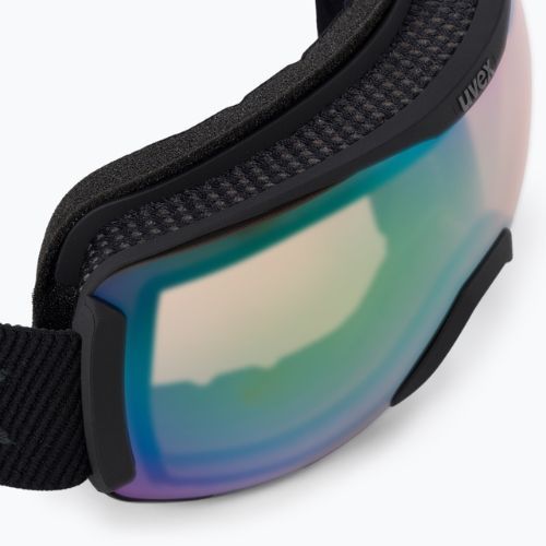 Gogle narciarskie UVEX Downhill 2100 V black mat/mirror green variomatic/clear