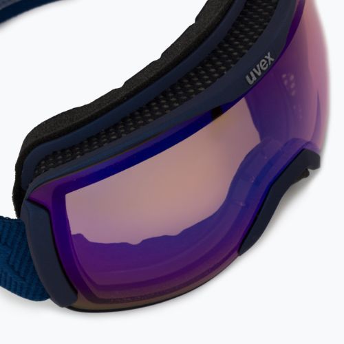 Gogle narciarskie UVEX Downhill 2100 V navy mat/mirror blue variomatic/clear