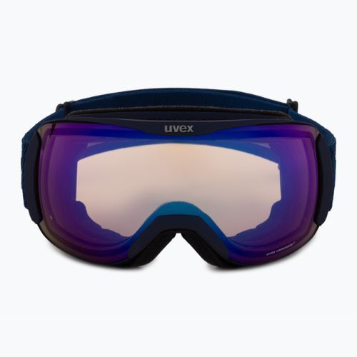 Gogle narciarskie UVEX Downhill 2100 V navy mat/mirror blue variomatic/clear