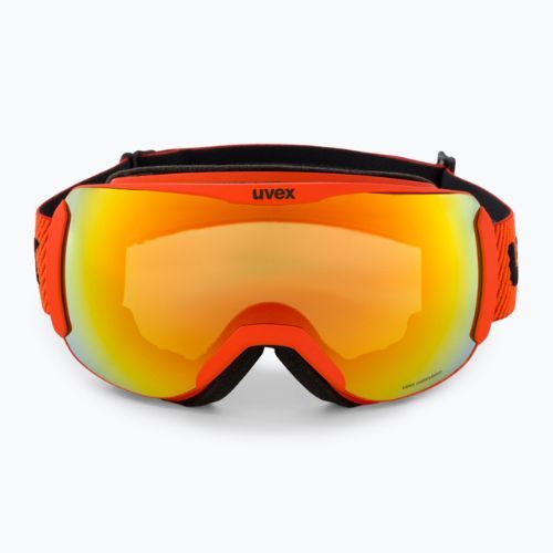 Gogle narciarskie UVEX Downhill 2100 CV fierce red mat/mirror orange colorvision green