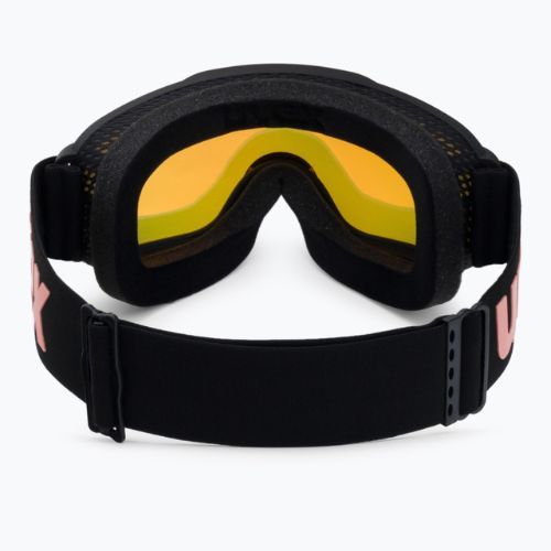 Gogle narciarskie UVEX Downhill 2000 S black matt/mirror rose colorvision yellow