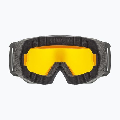 Gogle narciarskie UVEX Athletic FM black matt/mirror green/clear/lasergold lite