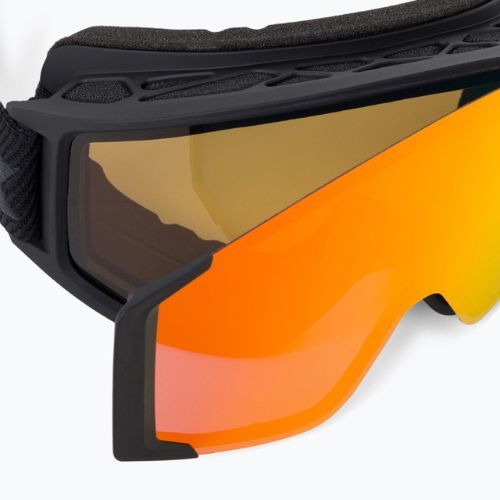 Gogle narciarskie UVEX G.gl 3000 Top black mat/mirror red polavision/clear
