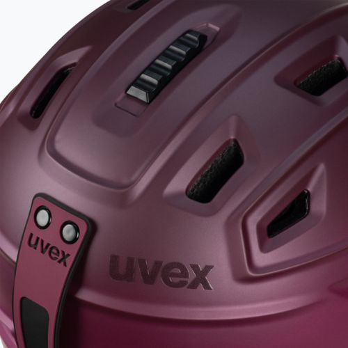 Kask narciarski UVEX Fierce berry mat