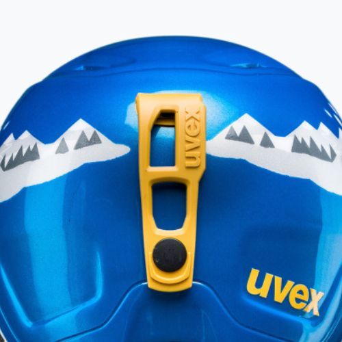 Kask narciarski dziecięcy UVEX Manic blue caterpillar