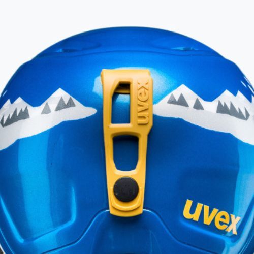 Kask narciarski dziecięcy UVEX Manic Jr blue caterpillar